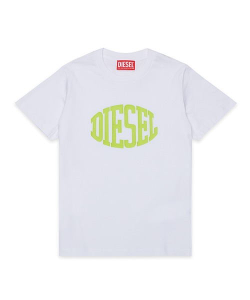 DIESEL KIDS（ディーゼルキッズ）の「DIESEL（ディーゼル）Kids & Junior ブランドロゴ半袖Tシャツカットソー（Tシャツ/カットソー・キッズ・ブラック/ターコイズブルー/ネイビー/ネイビー×ホワイト/ブルー/ホワイト/レッド・4Y/6Y/8Y/10Y/12Y/14Y/16Y）」の2枚目の写真