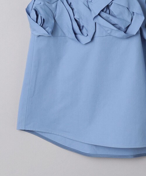 Kaon（カオン）の「＜Kaon＞ローズモチーフ ブラウス（シャツ/ブラウス・レディース・ブラック/ライトブルー・FREE）」の6枚目の写真