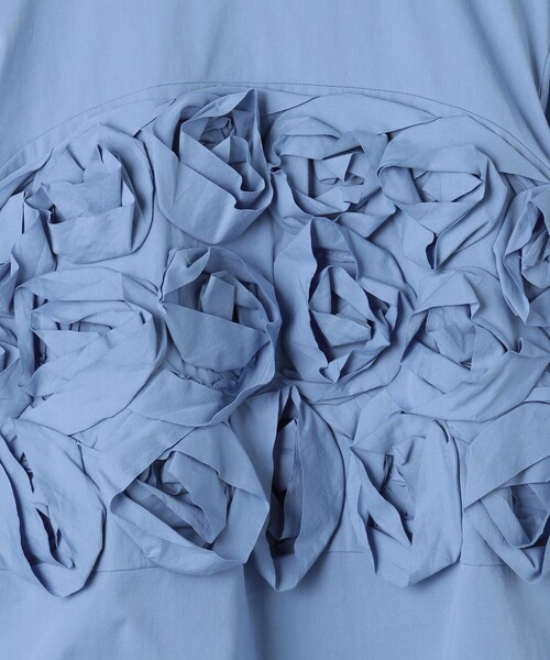 Kaon（カオン）の「＜Kaon＞ローズモチーフ ブラウス（シャツ/ブラウス・レディース・ブラック/ライトブルー・FREE）」の7枚目の写真