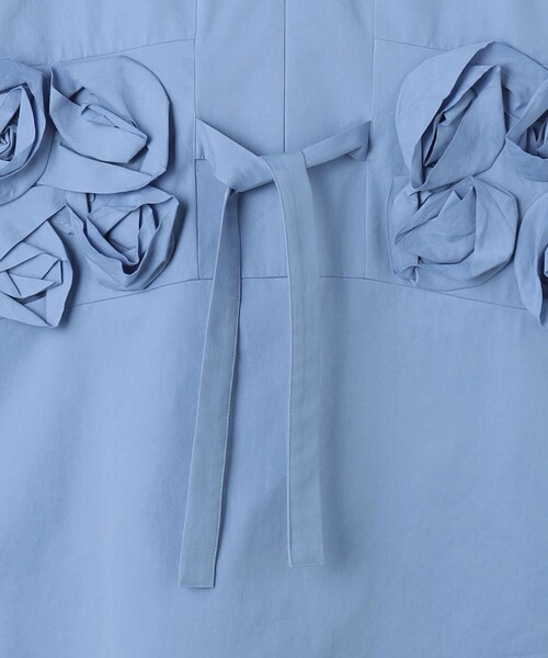 Kaon（カオン）の「＜Kaon＞ローズモチーフ ブラウス（シャツ/ブラウス・レディース・ブラック/ライトブルー・FREE）」の8枚目の写真