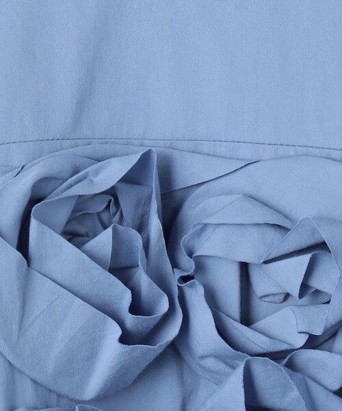 Kaon（カオン）の「＜Kaon＞ローズモチーフ ブラウス（シャツ/ブラウス・レディース・ブラック/ライトブルー・FREE）」の10枚目の写真