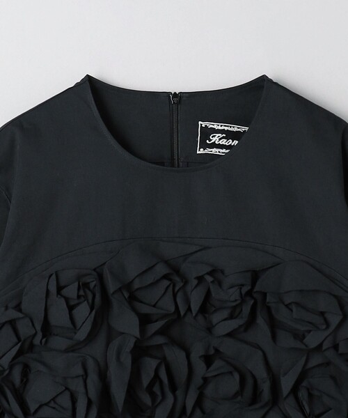 Kaon（カオン）の「＜Kaon＞ローズモチーフ ブラウス（シャツ/ブラウス・レディース・ブラック/ライトブルー・FREE）」の12枚目の写真