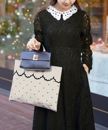ドット スカラップ サブバッグ le reve vaniller