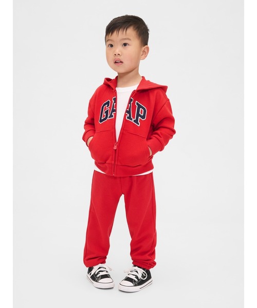 GAP(ギャップ)の「babyGap リラックス GAPロゴ ジップアップパーカー(パーカー・キッズ・ネイビー/ライトグレー/レッド・110cm/70cm/95cm/90cm/80cm/100cm/105cm)」の4枚目の写真
