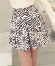 レオパード柄ミニスカート