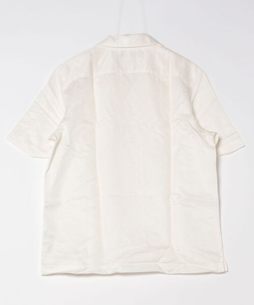 FRED PERRY（フレッドペリー）の「Linen Blend Revere Collar Shirt／リネンブレンドオープンカラーシャツ（シャツ/ブラウス・メンズ・ホワイト・M/L）」の7枚目の写真