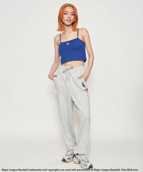 BACK TO THE FIELD(バック トゥー ザ フィールド)の「【MLB】サイドカッティングスウェットパンツ(スウェットパンツ・レディース・ホワイト/ブラック/ブルー/グレー/ピンク・FREE)」の3枚目の写真