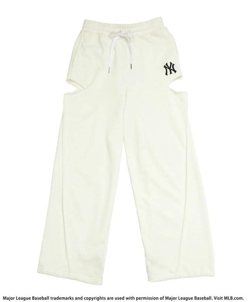 BACK TO THE FIELD(バック トゥー ザ フィールド)の「【MLB】サイドカッティングスウェットパンツ(スウェットパンツ・レディース・ホワイト/ブラック/ブルー/グレー/ピンク・FREE)」の6枚目の写真