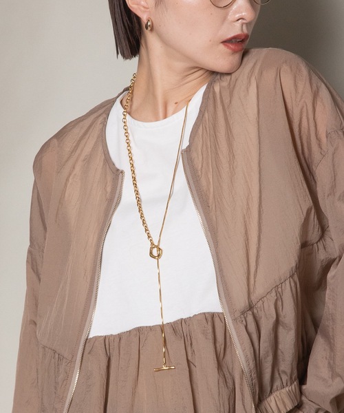 異素材切替タンク×シアーブルソン SET（その他トップス）｜lodie（ロディ）