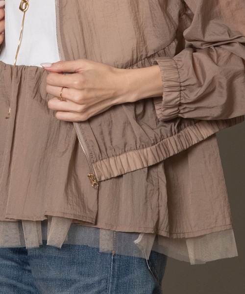 異素材切替タンク×シアーブルソン SET（その他トップス）｜lodie（ロディ）