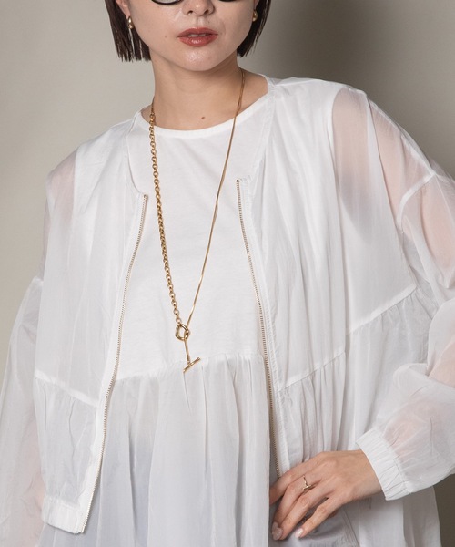 異素材切替タンク×シアーブルソン SET（その他トップス）｜lodie（ロディ）