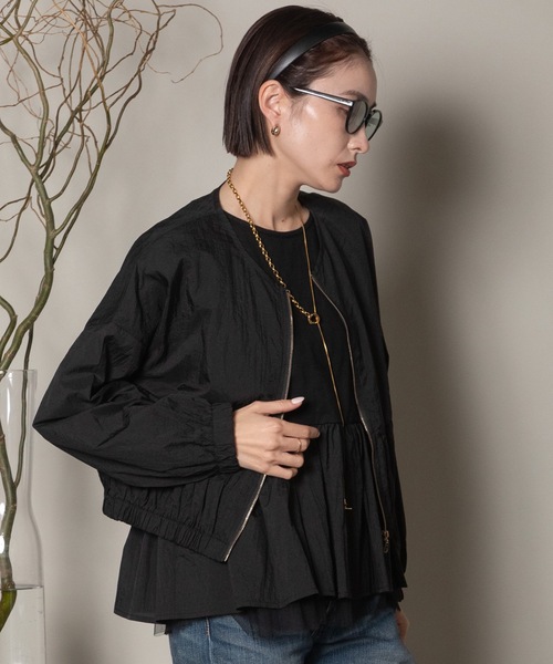 異素材切替タンク×シアーブルソン SET（その他トップス）｜lodie（ロディ）