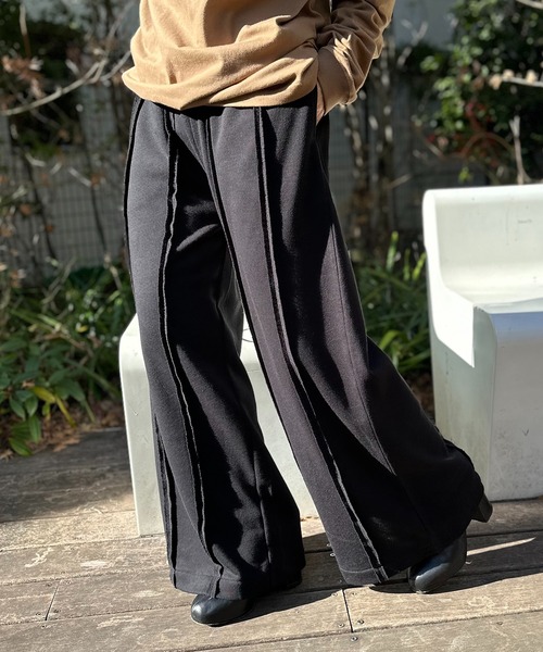 セール】ウラケ カットオフ ワイド スウェットパンツ