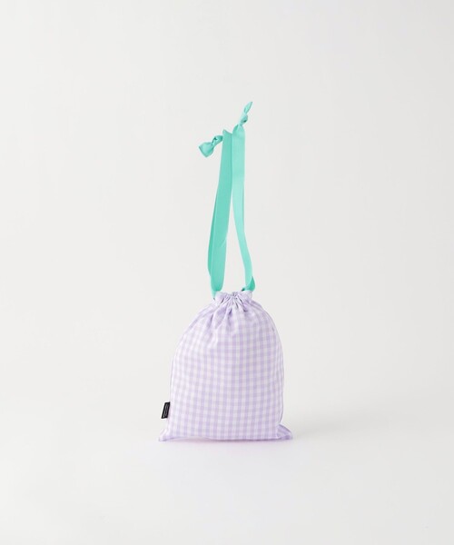 green label relaxing（グリーンレーベルリラクシング）の「巾着バッグ（S）（エコバッグ/サブバッグ・キッズ・コバルトブルー/ライラック・FREE）」の2枚目の写真