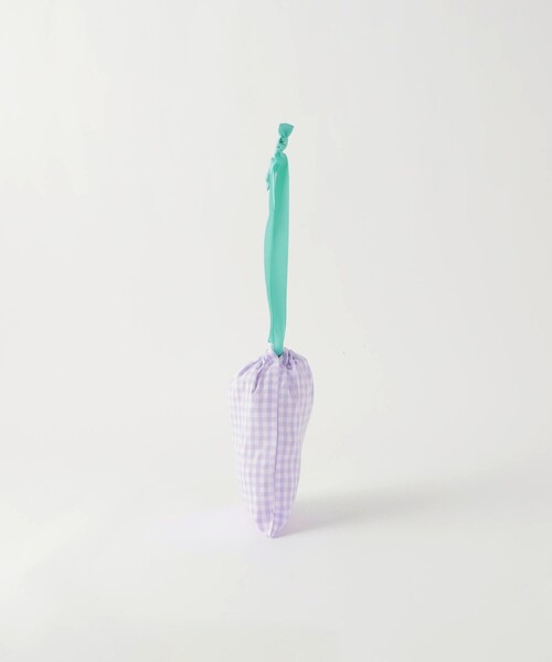 green label relaxing（グリーンレーベルリラクシング）の「巾着バッグ（S）（エコバッグ/サブバッグ・キッズ・コバルトブルー/ライラック・FREE）」の3枚目の写真