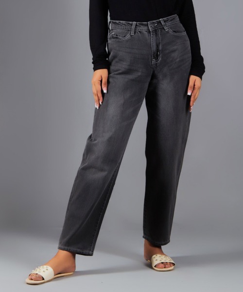 London Denim（ロンドンデニム）の「London Denim (Hackney) Boy friend / ボーイフレンドデニム（デニムパンツ・レディース・ブラック/ライトグレー/グレー系その他・LL/S/M/L）」の18枚目の写真