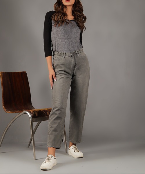 London Denim（ロンドンデニム）の「London Denim (Hackney) Boy friend / ボーイフレンドデニム（デニムパンツ・レディース・ブラック/ライトグレー/グレー系その他・LL/S/M/L）」の11枚目の写真