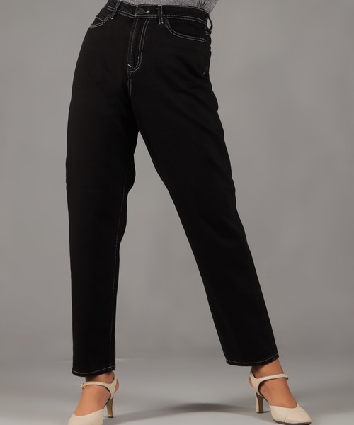 London Denim（ロンドンデニム）の「London Denim (Hackney) Boy friend / ボーイフレンドデニム（デニムパンツ・レディース・ブラック/ライトグレー/グレー系その他・LL/S/M/L）」の9枚目の写真