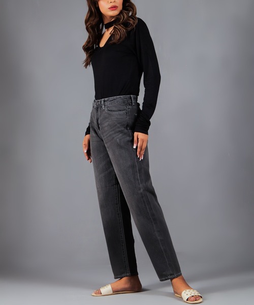 London Denim（ロンドンデニム）の「London Denim (Hackney) Boy friend / ボーイフレンドデニム（デニムパンツ・レディース・ブラック/ライトグレー/グレー系その他・LL/S/M/L）」の16枚目の写真