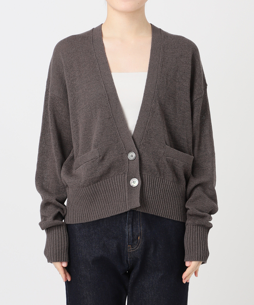 ゆっきー様　24ss♡SLOBE IENA テープヤーンVネックカーディガン ゆっきー様 24ss♡SLOBE IENA テープヤーンVネックカーディガン