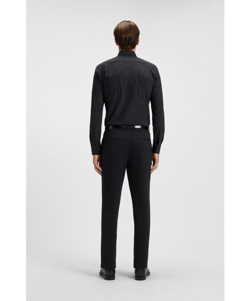 BOSS(ボス)の「スリムフィットシャツ プリント パフォーマンスストレッチジャージー(シャツ/ブラウス・メンズ・ネイビー/ブラック/ホワイト・46/44/43/42/41/40/39/38/37)」の15枚目の写真