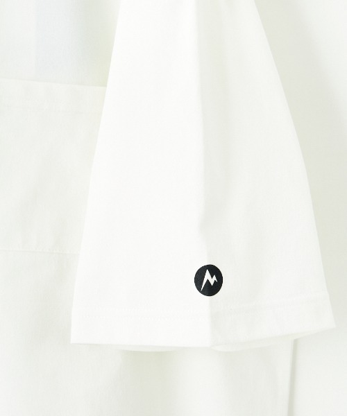 MARMOT（マーモット）の「[Marmot/マーモット] 別注 ドローコード付き ワンポイントロゴポケットTシャツ（Tシャツ/カットソー・レディース・ブラック/グレー/ホワイト・M/S/XL/L）」の6枚目の写真