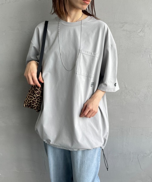 MARMOT（マーモット）の「[Marmot/マーモット] 別注 ドローコード付き ワンポイントロゴポケットTシャツ（Tシャツ/カットソー・レディース・ブラック/グレー/ホワイト・M/S/XL/L）」の19枚目の写真