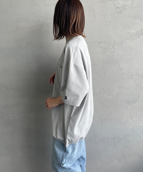 MARMOT（マーモット）の「[Marmot/マーモット] 別注 ドローコード付き ワンポイントロゴポケットTシャツ（Tシャツ/カットソー・レディース・ブラック/グレー/ホワイト・M/S/XL/L）」の20枚目の写真