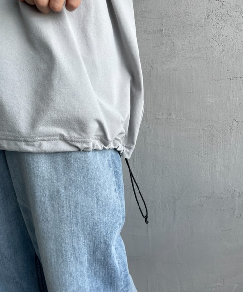 MARMOT（マーモット）の「[Marmot/マーモット] 別注 ドローコード付き ワンポイントロゴポケットTシャツ（Tシャツ/カットソー・レディース・ブラック/グレー/ホワイト・M/S/XL/L）」の15枚目の写真