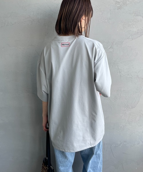 MARMOT（マーモット）の「[Marmot/マーモット] 別注 ドローコード付き ワンポイントロゴポケットTシャツ（Tシャツ/カットソー・レディース・ブラック/グレー/ホワイト・M/S/XL/L）」の18枚目の写真