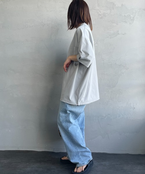 MARMOT（マーモット）の「[Marmot/マーモット] 別注 ドローコード付き ワンポイントロゴポケットTシャツ（Tシャツ/カットソー・レディース・ブラック/グレー/ホワイト・M/S/XL/L）」の9枚目の写真