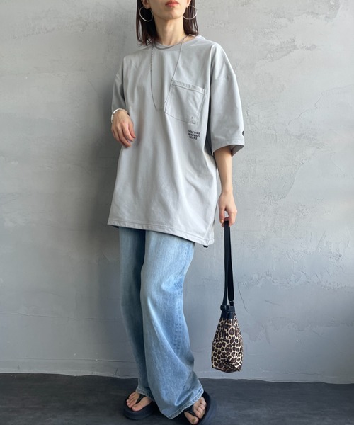 MARMOT（マーモット）の「[Marmot/マーモット] 別注 ドローコード付き ワンポイントロゴポケットTシャツ（Tシャツ/カットソー・レディース・ブラック/グレー/ホワイト・M/S/XL/L）」の8枚目の写真