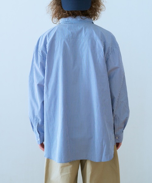 BROKEN BASE(ブロークンベース)の「B.BASEオーバーシャツ(シャツ/ブラウス・メンズ・サックスブルー系/ライトブルー・LARGE/MEDIUM)」の14枚目の写真