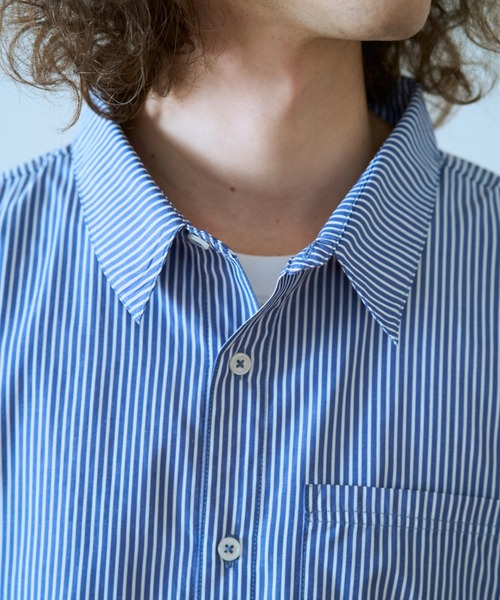 BROKEN BASE(ブロークンベース)の「B.BASEオーバーシャツ(シャツ/ブラウス・メンズ・サックスブルー系/ライトブルー・LARGE/MEDIUM)」の15枚目の写真