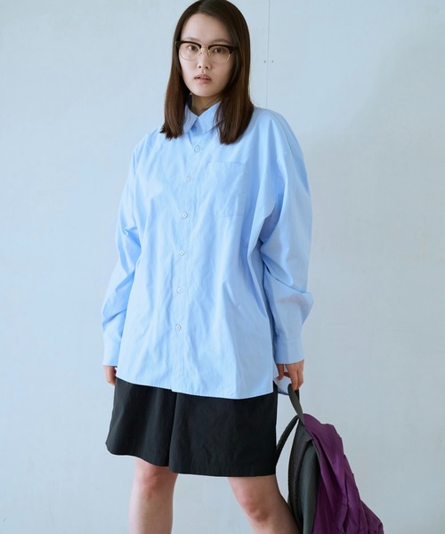 BROKEN BASE(ブロークンベース)の「B.BASEオーバーシャツ(シャツ/ブラウス・メンズ・サックスブルー系/ライトブルー・LARGE/MEDIUM)」の20枚目の写真