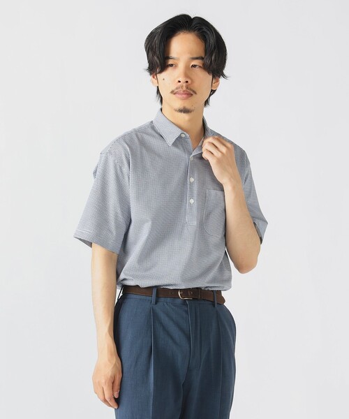 BEAMS HEART(ビームスハート)の「【抗菌防臭加工・吸水速乾】ハニカムプリント レギュラーカラー ポロシャツ 25SS(S~XL)(ポロシャツ・メンズ・ブラック/ネイビー/ホワイト/ブルー・X-LARGE/LARGE/MEDIUM/SMALL)」の14枚目の写真