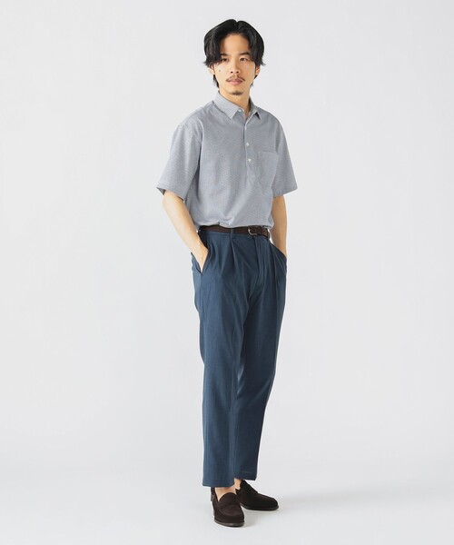 BEAMS HEART(ビームスハート)の「【抗菌防臭加工・吸水速乾】ハニカムプリント レギュラーカラー ポロシャツ 25SS(S~XL)(ポロシャツ・メンズ・ブラック/ネイビー/ホワイト/ブルー・X-LARGE/LARGE/MEDIUM/SMALL)」の15枚目の写真