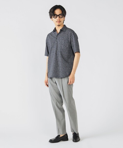 BEAMS HEART(ビームスハート)の「【抗菌防臭加工・吸水速乾】ハニカムプリント レギュラーカラー ポロシャツ 25SS(S~XL)(ポロシャツ・メンズ・ブラック/ネイビー/ホワイト/ブルー・X-LARGE/LARGE/MEDIUM/SMALL)」の19枚目の写真