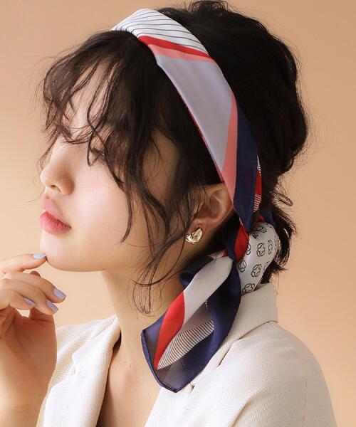 THE SHOP TK (ザ ショップ ティーケー )の「アソートスカーフ(バンダナ/スカーフ・レディース・ライトグレー系4/ネイビー系4/ライトオレンジ系1/ワイン系9/イエロー系7・00)」の8枚目の写真