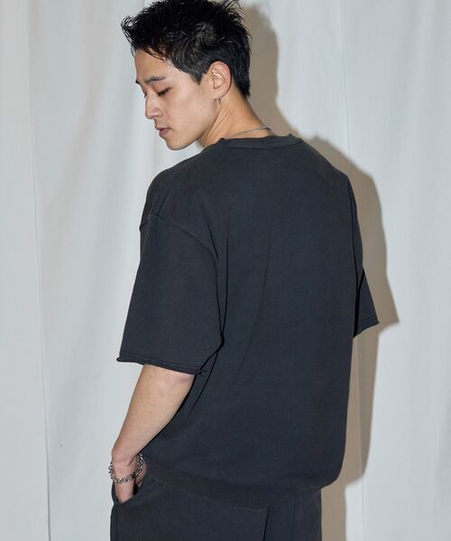 SEQUENZ（シークエンズ）の「【sqnz（エスキュンズ）】sqnz applique pack set up / セットアップ Tシャツ ハーフパンツ クルーネック オーバーサイズ ワンポイント（Tシャツ/カットソー・メンズ・ライトグレー/その他1/ブラック/ライトブルー・SMALL/MEDIUM/LARGE）」の10枚目の写真