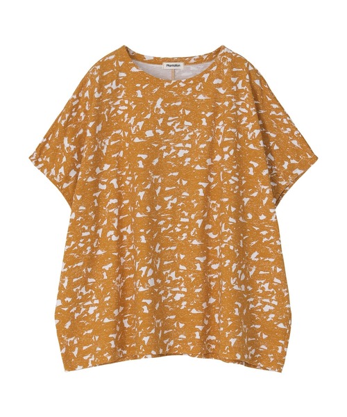 Plantation(プランテーション)の「コンフェティPT / Tシャツ / (O)(Tシャツ/カットソー・レディース・ライトブラウン/ネイビー/ホワイト・M size/L size)」の1枚目の写真