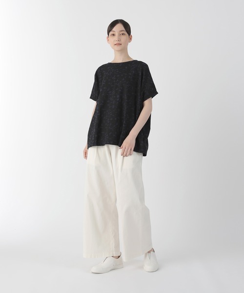 Plantation(プランテーション)の「コンフェティPT / Tシャツ / (O)(Tシャツ/カットソー・レディース・ライトブラウン/ネイビー/ホワイト・M size/L size)」の4枚目の写真