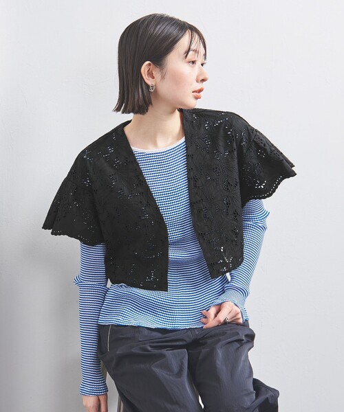 TICCA（ティッカ）の「＜TICCA＞レース クロップド ジャケット（ノー