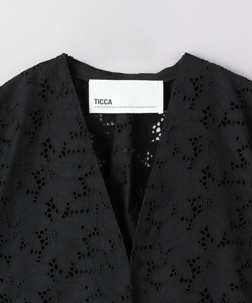TICCA（ティッカ）の「＜TICCA＞レース クロップド ジャケット（ノー