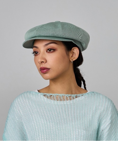 KANGOL（カンゴール）の「KANGOL TROPIC SPITFIRE / カンゴール（キャスケット・レディース・セージグリーン/ネイビー/ブラック/ダークブラウン・MEDIUM/LARGE/X-LARGE）」の7枚目の写真