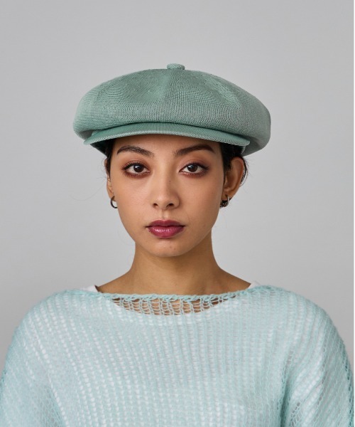 KANGOL（カンゴール）の「KANGOL TROPIC SPITFIRE / カンゴール（キャスケット・レディース・セージグリーン/ネイビー/ブラック/ダークブラウン・MEDIUM/LARGE/X-LARGE）」の8枚目の写真