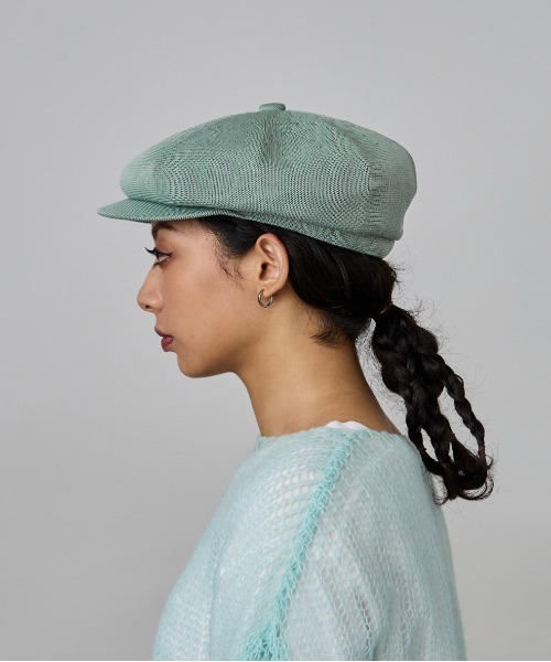 KANGOL（カンゴール）の「KANGOL TROPIC SPITFIRE / カンゴール（キャスケット・レディース・セージグリーン/ネイビー/ブラック/ダークブラウン・MEDIUM/LARGE/X-LARGE）」の9枚目の写真