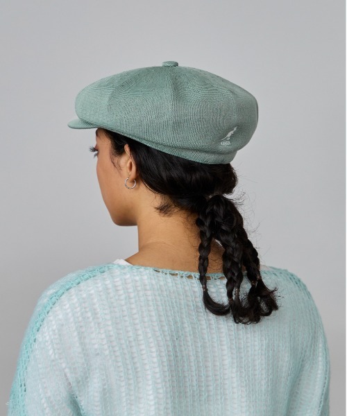 KANGOL（カンゴール）の「KANGOL TROPIC SPITFIRE / カンゴール（キャスケット・レディース・セージグリーン/ネイビー/ブラック/ダークブラウン・MEDIUM/LARGE/X-LARGE）」の10枚目の写真