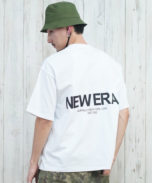 NEW ERA（ニューエラ）の「【ムラサキスポーツ限定】NEW ERA/ニューエラ 半袖Tシャツ バックプリント 14670928/14670929/14670930/14670931（Tシャツ/カットソー・メンズ・ライトブルー/ブラック/ホワイト/ストーン・M/L/XL/XXL）」の18枚目の写真