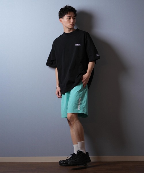 NEW ERA（ニューエラ）の「【ムラサキスポーツ限定】NEW ERA/ニューエラ 半袖Tシャツ バックプリント 14670928/14670929/14670930/14670931（Tシャツ/カットソー・メンズ・ライトブルー/ブラック/ホワイト/ストーン・M/L/XL/XXL）」の8枚目の写真